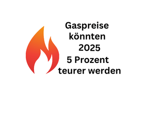 Gaspreise könnten 2025 um 5 Prozent teurer werden