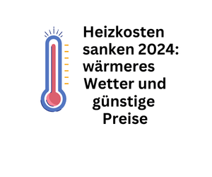 Heizkosten sanken 2024 wegen günstiger Preise und warmem Wetter