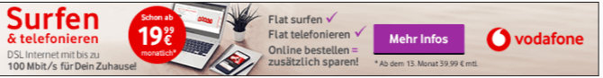 Vodafone, Surfen und Telefonieren