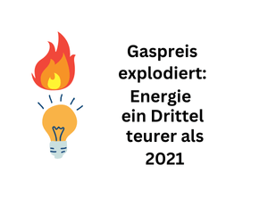 Gaspreise explodiert: Energie ist fast 30 Prozent teurer als 2021