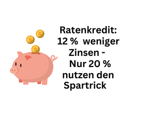 Ratenkredite: 12 Prozent weniger Zinsbelastung bei mittlerer Kreditsumme
