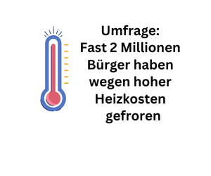 Heizung: Etwa 2 Millionen Bürger haben wegen teurer Heizkosten gefroren