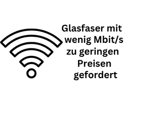 Glasfaser: Geringere Mbit pro Sekunde zu geringen Preisen verlangt