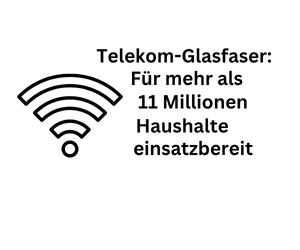 Telekom-Glasfaser: Für mehr als 11 Millionen Haushalte einsatzbereit