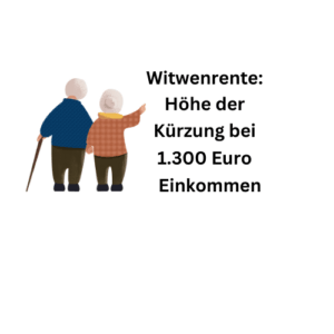 Witwenrente: Höhe der Kürzung bei Einkommen von 1.300 Euro