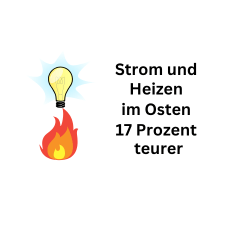 Energie: Strom und Heizen in Ostdeutschland 17 Prozent teurer