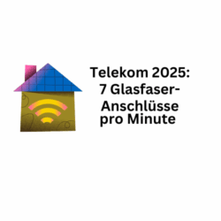 Telekom 2025: Pro Minute 7 weitere Glasfaser-Anschlüsse