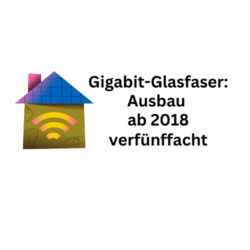 Gigabit-Glasfaseranschlüsse: Ausbaudichte ab 2018 verfünffacht