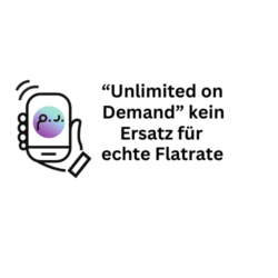 Datenvolumen: Unlimited on Demand kein Ersatz für richtige Flatrates