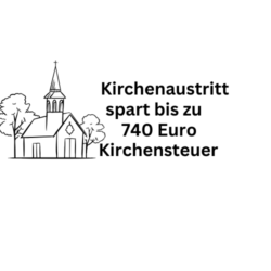 Kirchenaustritt spart bis 740 Euro Kirchensteuer pro Jahr