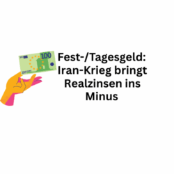 Fest- und Tagesgeld: Iran-Krieg bringt Realzinsen ins Minus